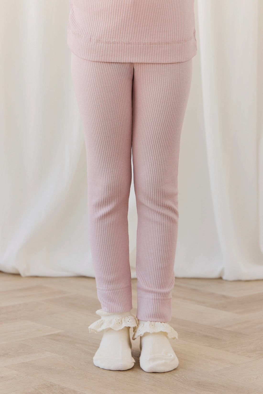 Organic Cotton Modal Everyday Legging - Rose Smoke Childrens Legging from Jamie Kay Australia