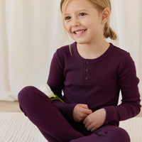 Organic Cotton Modal Everyday Legging - Fig Childrens Legging from Jamie Kay Australia