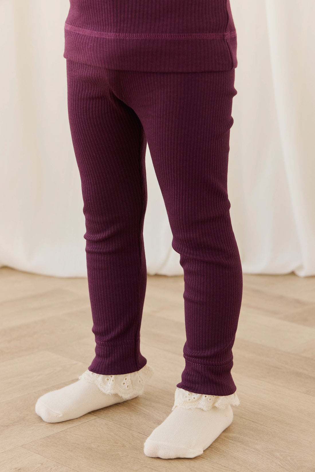 Organic Cotton Modal Everyday Legging - Fig Childrens Legging from Jamie Kay Australia