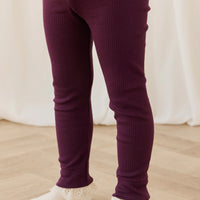 Organic Cotton Modal Everyday Legging - Fig Childrens Legging from Jamie Kay Australia