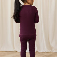 Organic Cotton Modal Everyday Legging - Fig Childrens Legging from Jamie Kay Australia
