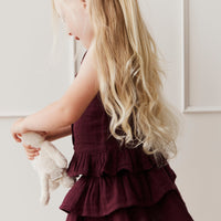 Organic Cotton Muslin Samantha Skirt - Fig Childrens Skirt from Jamie Kay Australia