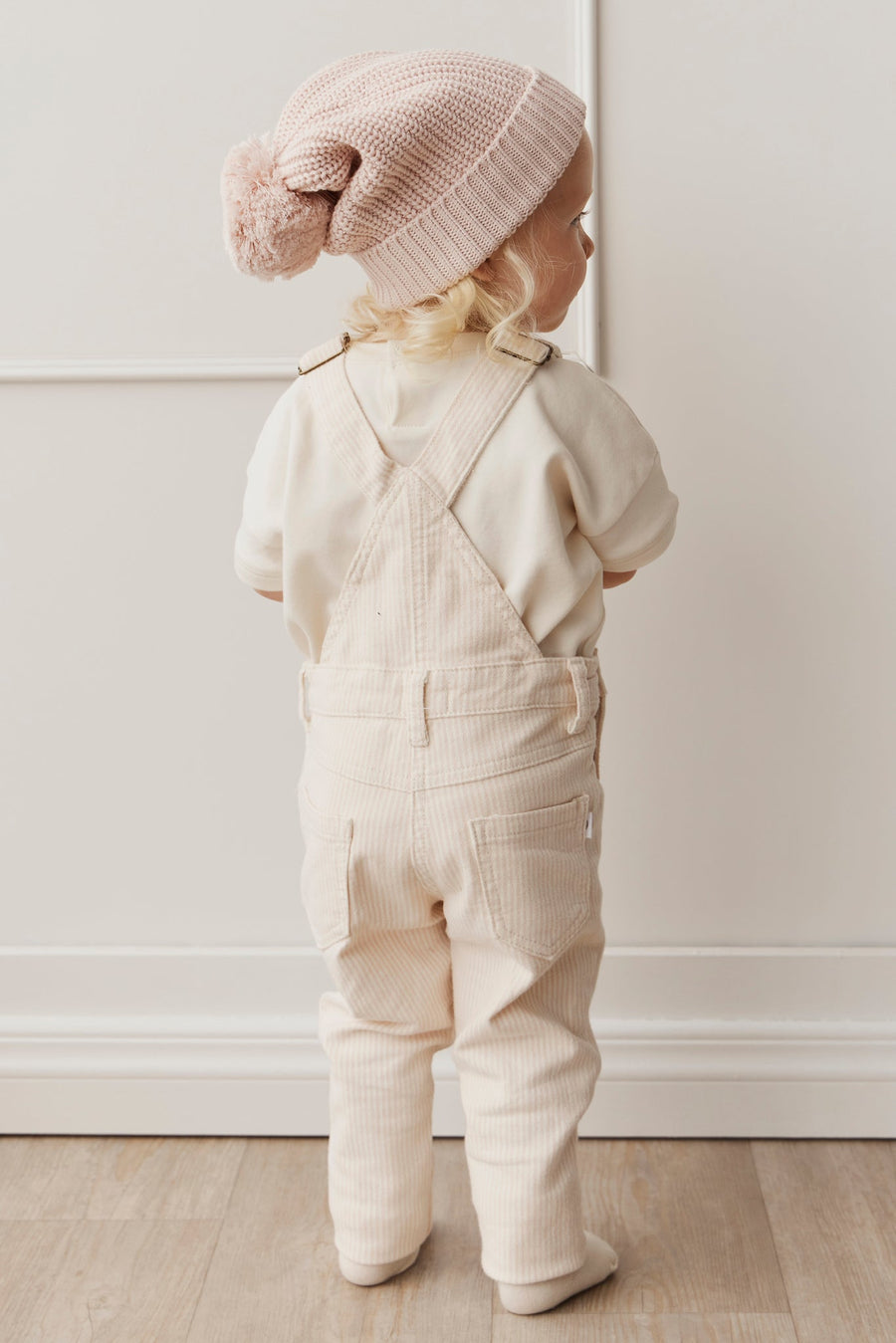 Jordie Overall - Powder Pink/Egret Childrens Overall from Jamie Kay Australia