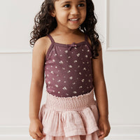 Organic Cotton Muslin Samantha Skirt - Powder Pink Childrens Skirt from Jamie Kay Australia