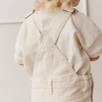 Jordie Overall - Powder Pink/Egret Childrens Overall from Jamie Kay Australia