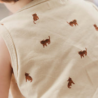 Organic Cotton Remi Pyjama Short Sleeve Set - Tommy Tigers Childrens Pyjama from Jamie Kay Australia