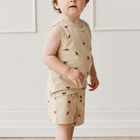 Organic Cotton Remi Pyjama Short Sleeve Set - Tommy Tigers Childrens Pyjama from Jamie Kay Australia