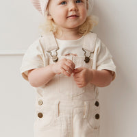 Jordie Overall - Powder Pink/Egret Childrens Overall from Jamie Kay Australia