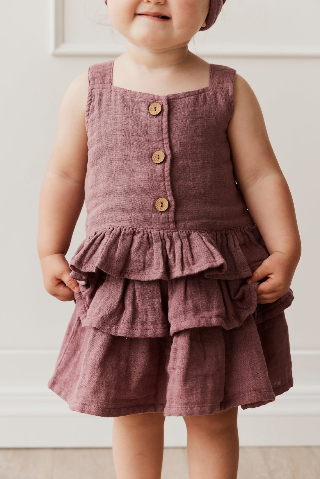 Organic Cotton Muslin Indie Top- Twilight Childrens Top from Jamie Kay Australia