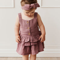 Organic Cotton Muslin Samantha Skirt- Twilight Childrens Skirt from Jamie Kay Australia