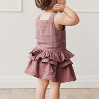 Organic Cotton Muslin Indie Top- Twilight Childrens Top from Jamie Kay Australia