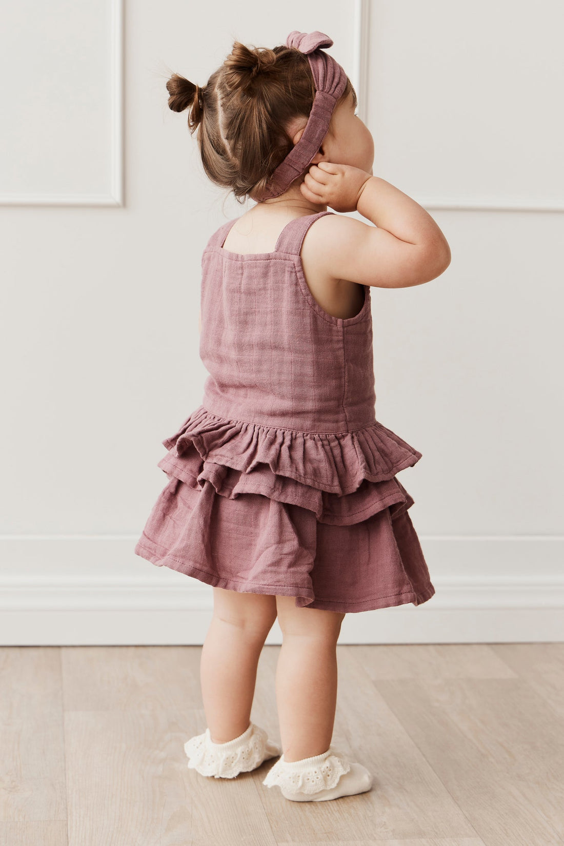 Organic Cotton Muslin Samantha Skirt- Twilight Childrens Skirt from Jamie Kay Australia