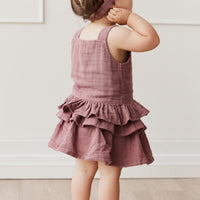 Organic Cotton Muslin Samantha Skirt- Twilight Childrens Skirt from Jamie Kay Australia