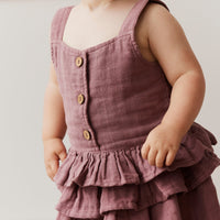 Organic Cotton Muslin Indie Top- Twilight Childrens Top from Jamie Kay Australia