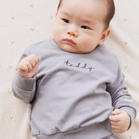 Organic Cotton Jalen Oversized Jumper - Dawn Childrens Sweatshirting from Jamie Kay Australia