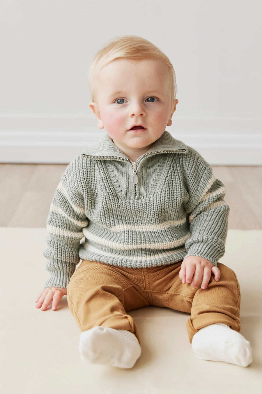 Austin Woven Pant - Clove Childrens Pant from Jamie Kay Australia