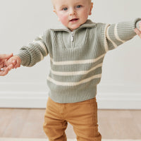 Austin Woven Pant - Clove Childrens Pant from Jamie Kay Australia