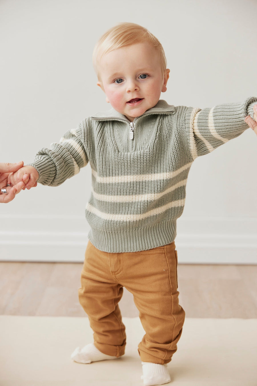 Austin Woven Pant - Clove Childrens Pant from Jamie Kay Australia