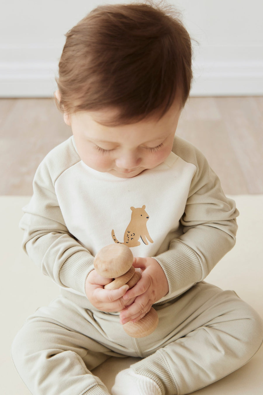 Organic Cotton Tao Sweatshirt - Honeydew Childrens Sweatshirt from Jamie Kay Australia