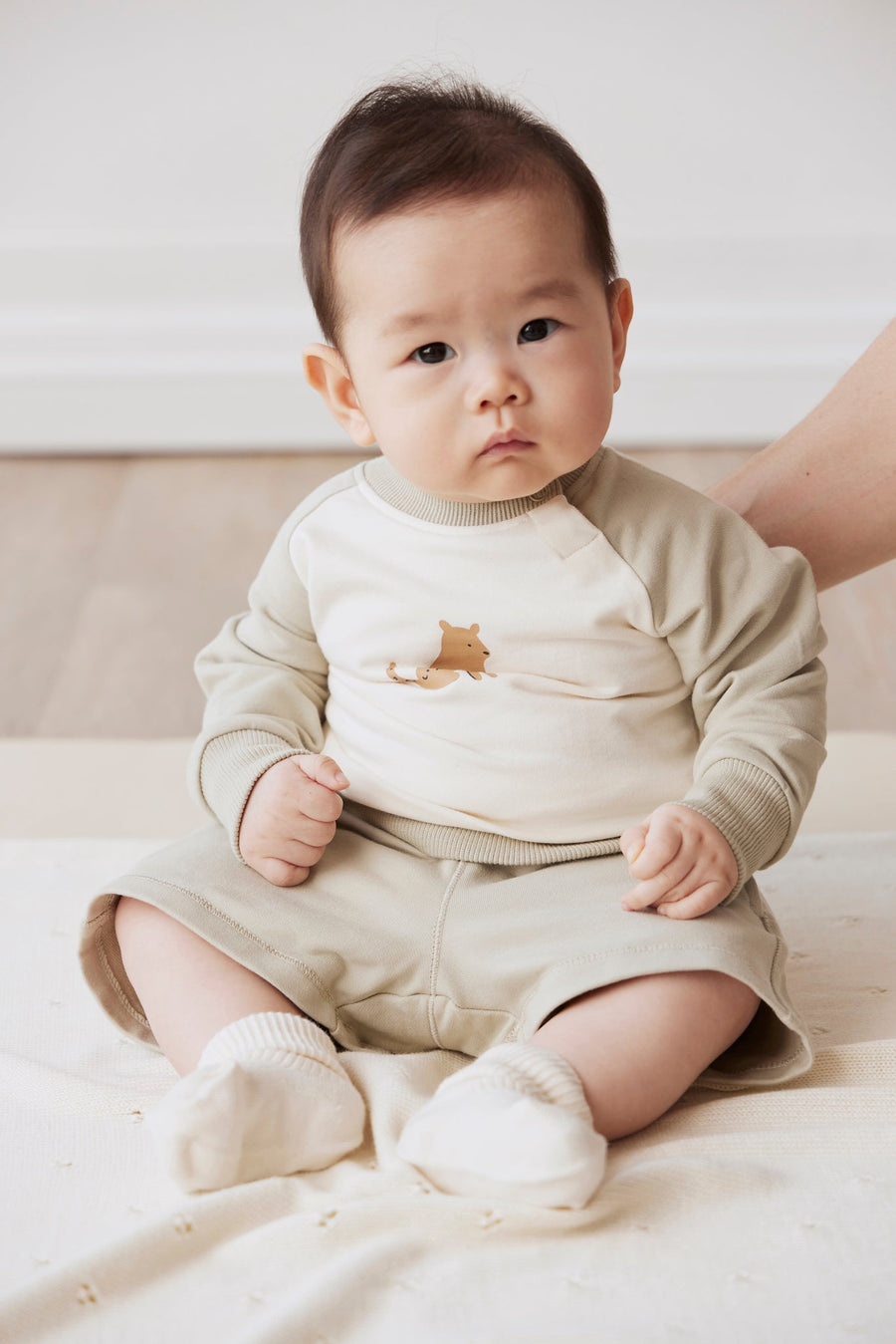 Organic Cotton Tao Sweatshirt - Honeydew Childrens Sweatshirt from Jamie Kay Australia