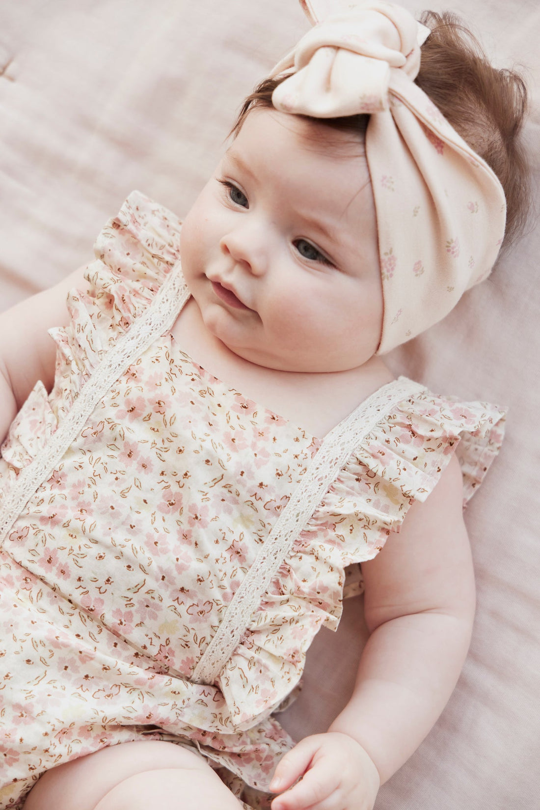 Organic Cotton Heidi Playsuit - Fifi Floral Childrens Playsuit from Jamie Kay Australia