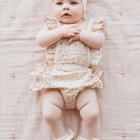 Organic Cotton Heidi Playsuit - Fifi Floral Childrens Playsuit from Jamie Kay Australia