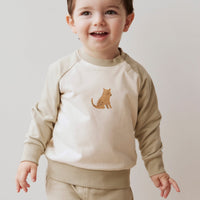 Organic Cotton Tao Sweatshirt - Honeydew Childrens Sweatshirt from Jamie Kay Australia