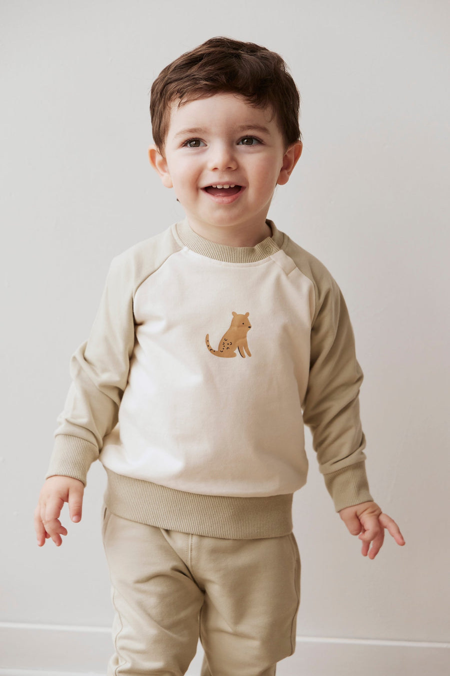 Organic Cotton Tao Sweatshirt - Honeydew Childrens Sweatshirt from Jamie Kay Australia