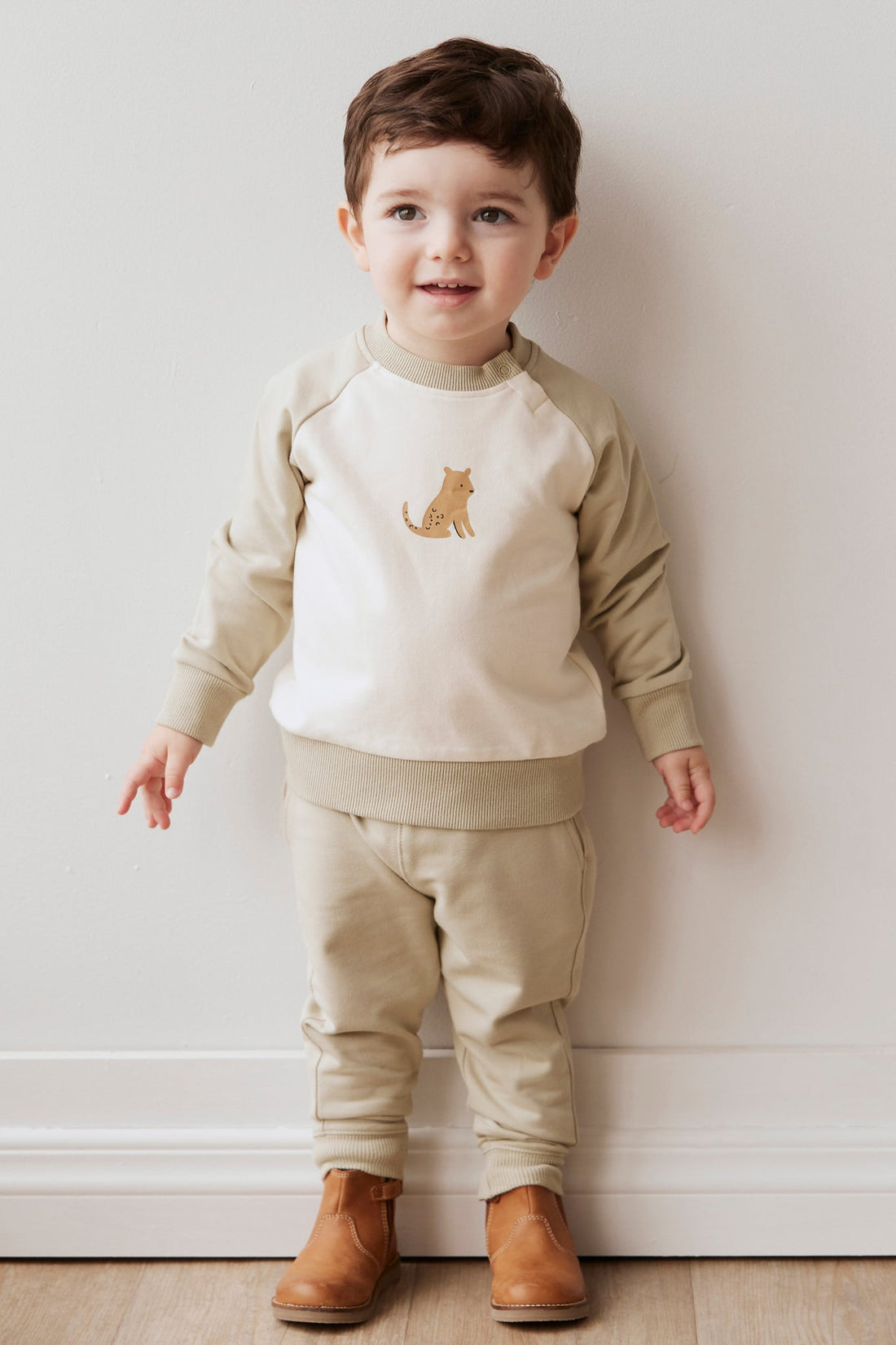 Organic Cotton Tao Sweatshirt - Honeydew Childrens Sweatshirt from Jamie Kay Australia