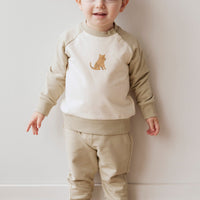 Organic Cotton Tao Sweatshirt - Honeydew Childrens Sweatshirt from Jamie Kay Australia