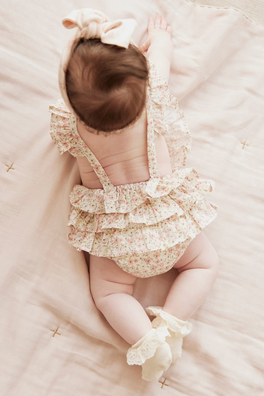 Organic Cotton Heidi Playsuit - Fifi Floral Childrens Playsuit from Jamie Kay Australia