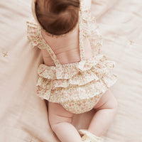 Organic Cotton Heidi Playsuit - Fifi Floral Childrens Playsuit from Jamie Kay Australia