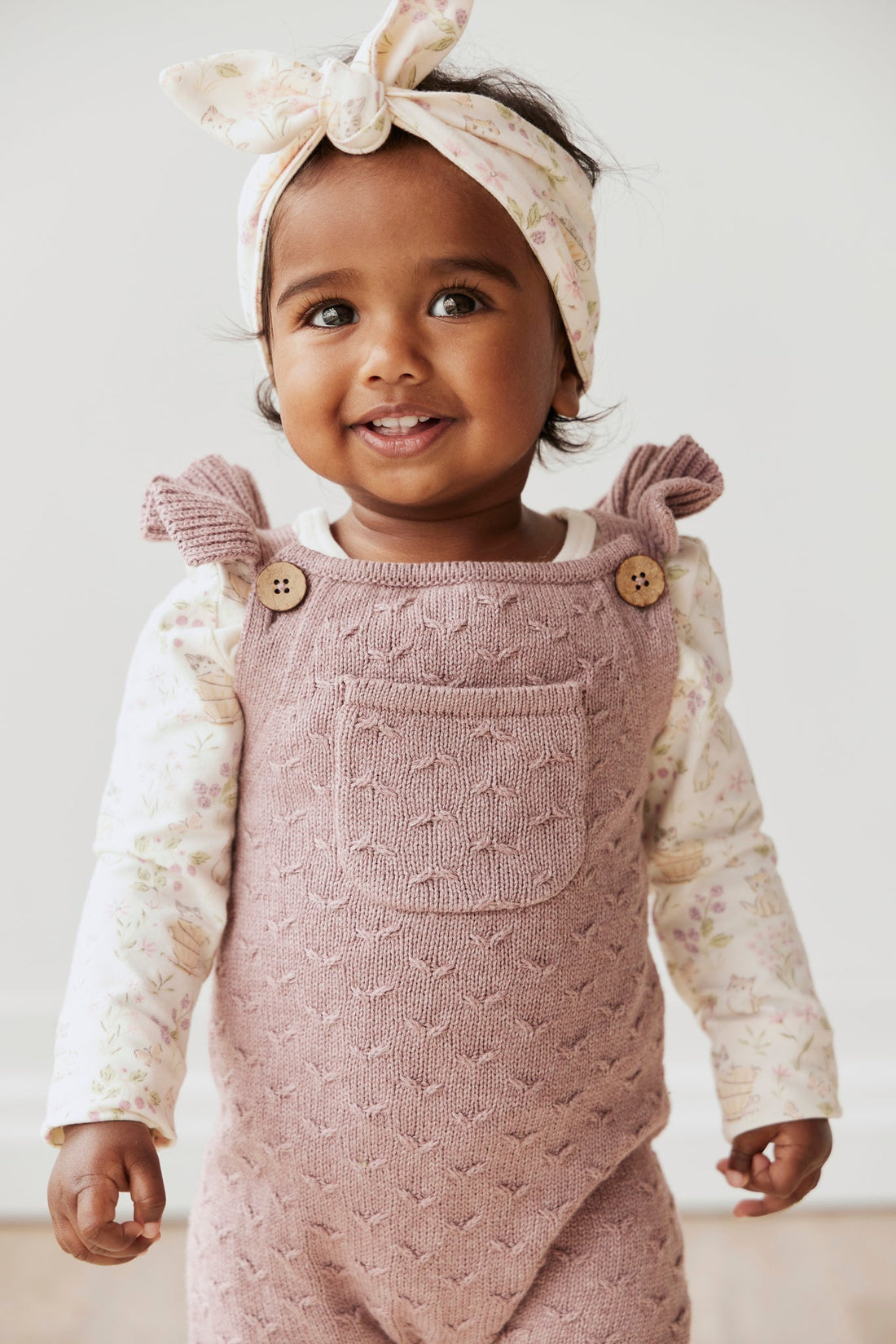 Organic Cotton Long Sleeve Bodysuit - Moons Garden Childrens Bodysuit from Jamie Kay Australia