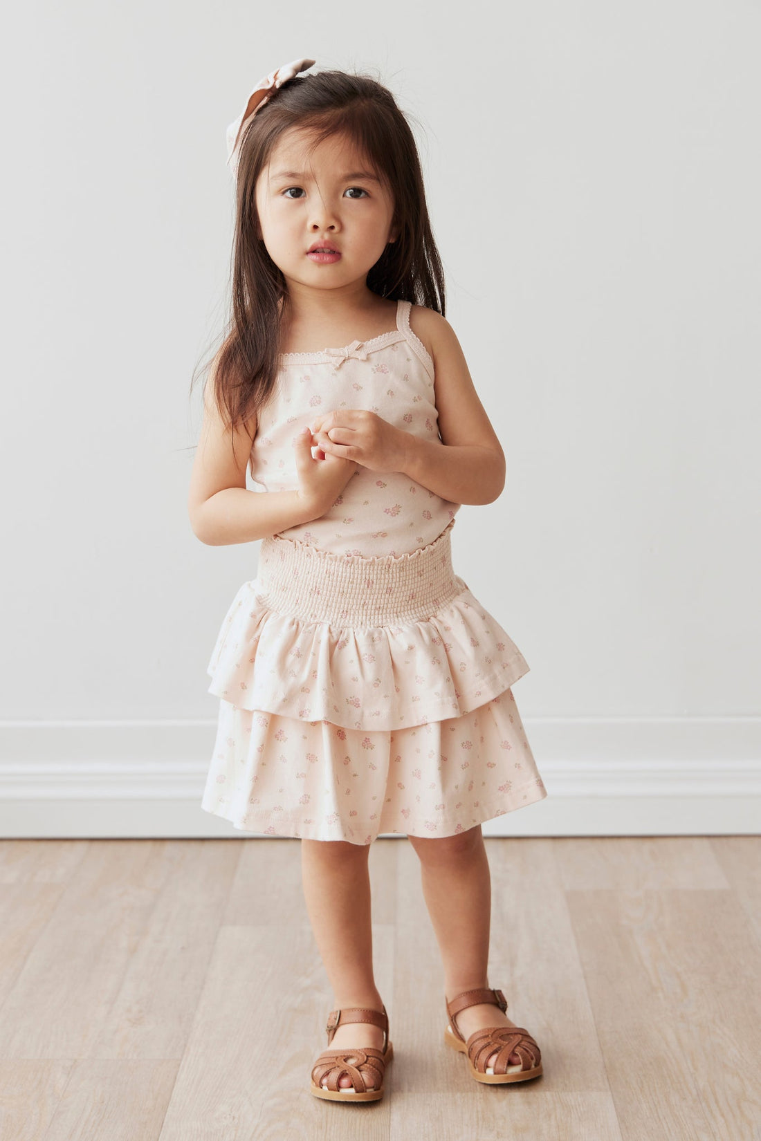 Organic Cotton Singlet - Irina Shell Childrens Singlet from Jamie Kay Australia
