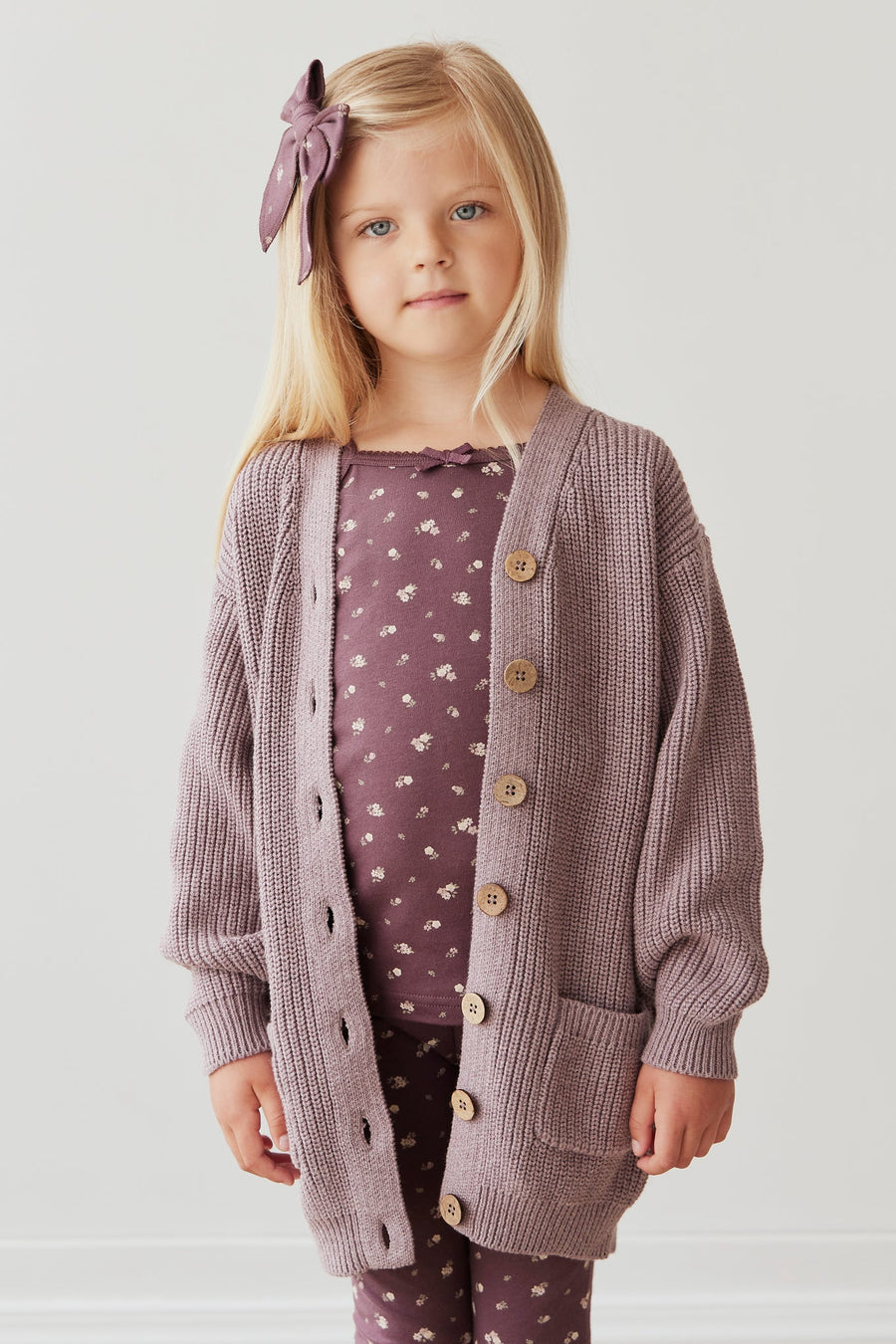 Siena Cardigan - Twilight Marle Childrens Cardigan from Jamie Kay Australia