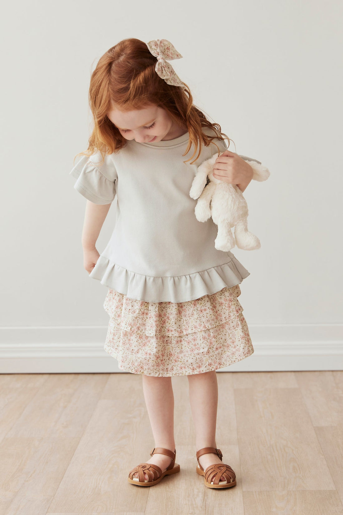 Organic Cotton Heidi Skirt - Fifi Floral Childrens Skirt from Jamie Kay Australia