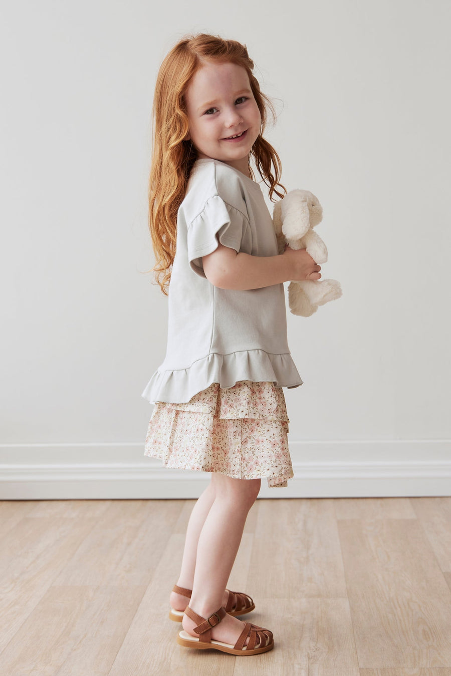 Organic Cotton Heidi Skirt - Fifi Floral Childrens Skirt from Jamie Kay Australia