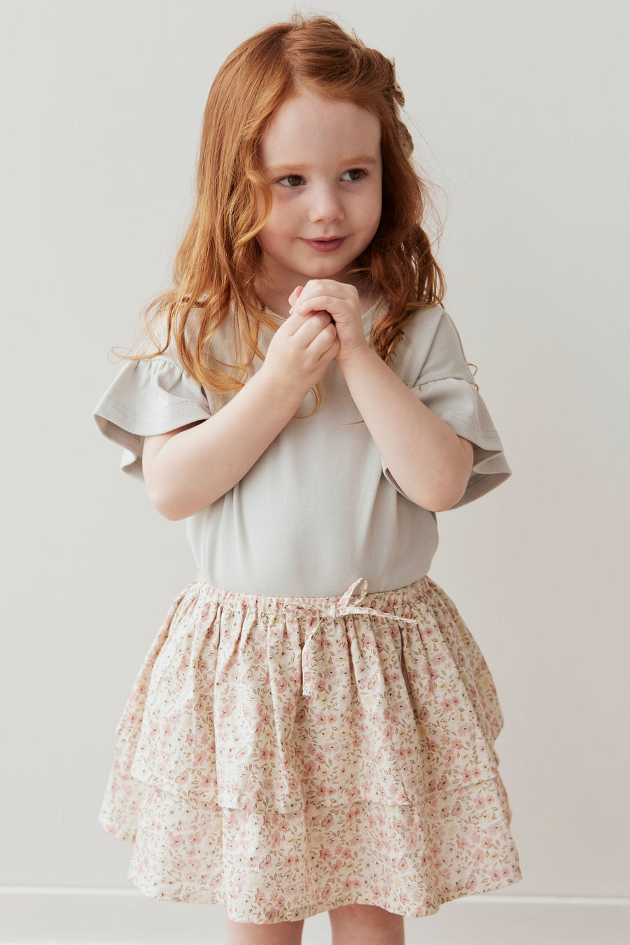 Organic Cotton Heidi Skirt - Fifi Floral Childrens Skirt from Jamie Kay Australia