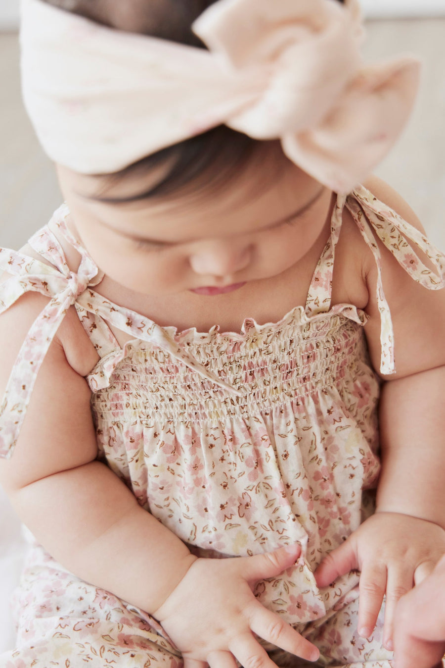 Organic Cotton Summer Playsuit - Fifi Floral Childrens Playsuit from Jamie Kay Australia