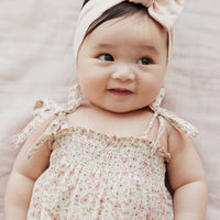 Organic Cotton Summer Playsuit - Fifi Floral Childrens Playsuit from Jamie Kay Australia