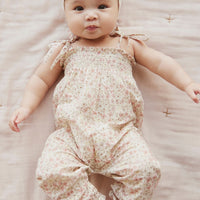 Organic Cotton Summer Playsuit - Fifi Floral Childrens Playsuit from Jamie Kay Australia