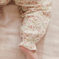 Organic Cotton Summer Playsuit - Fifi Floral Childrens Playsuit from Jamie Kay Australia