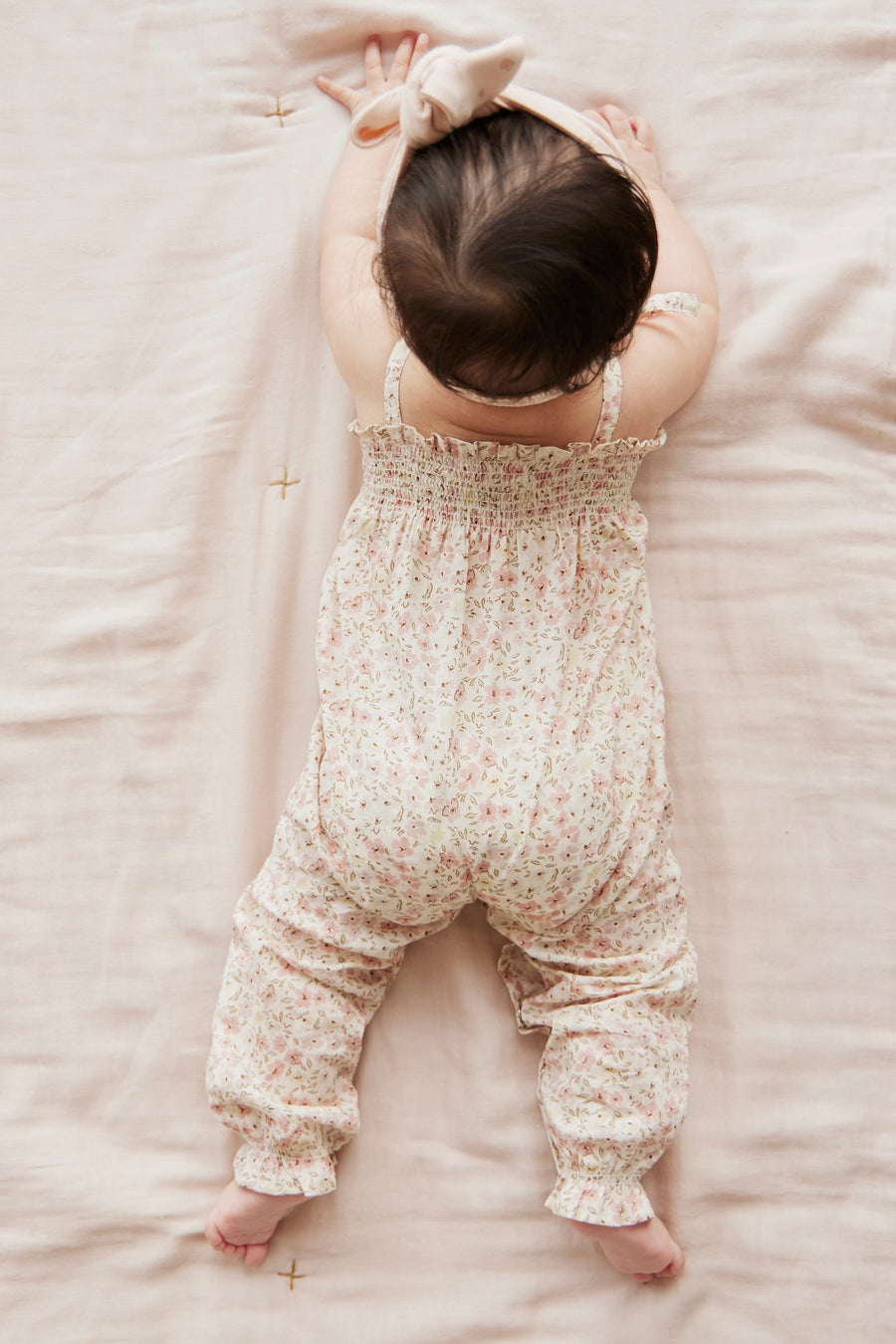 Organic Cotton Summer Playsuit - Fifi Floral Childrens Playsuit from Jamie Kay Australia