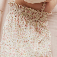 Organic Cotton Summer Playsuit - Fifi Floral Childrens Playsuit from Jamie Kay Australia