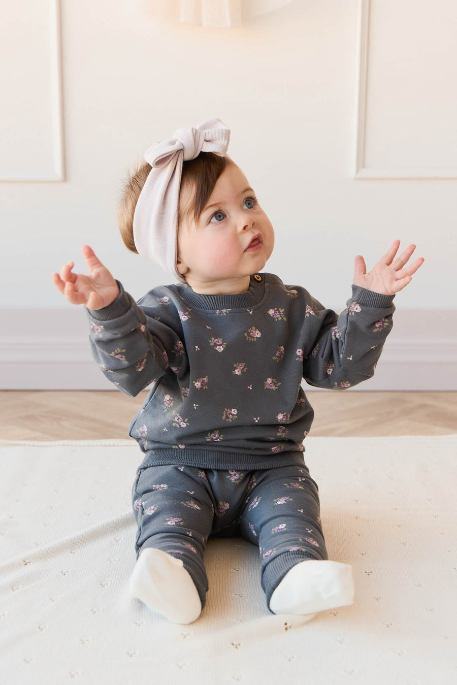 Organic Cotton Bobbie Sweatshirt - Simone Lava Childrens Top from Jamie Kay Australia