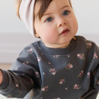 Organic Cotton Bobbie Sweatshirt - Simone Lava Childrens Top from Jamie Kay Australia