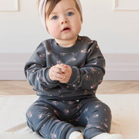 Organic Cotton Morgan Track Pant - Simone Lava Childrens Pant from Jamie Kay Australia