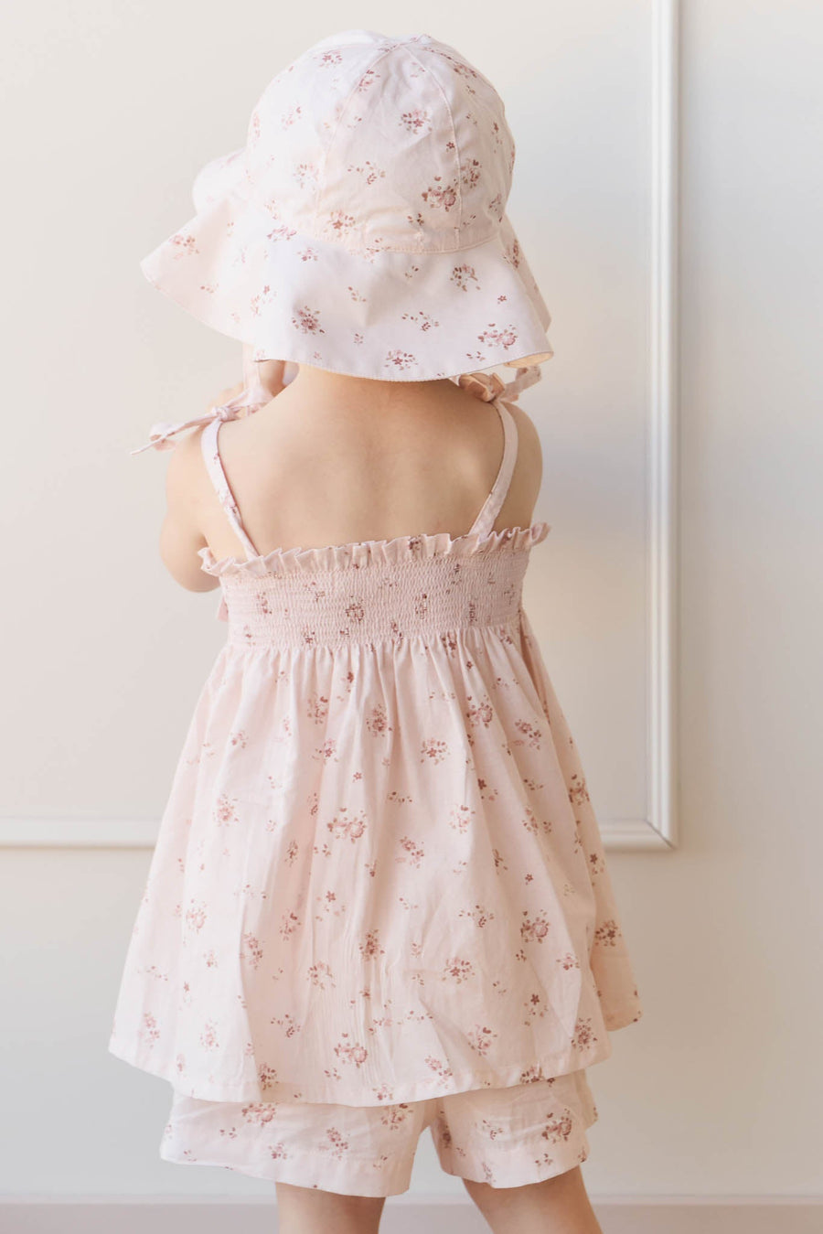 Organic Cotton Ellie Top - Petite Fleur Soft Peony Childrens Top from Jamie Kay Australia