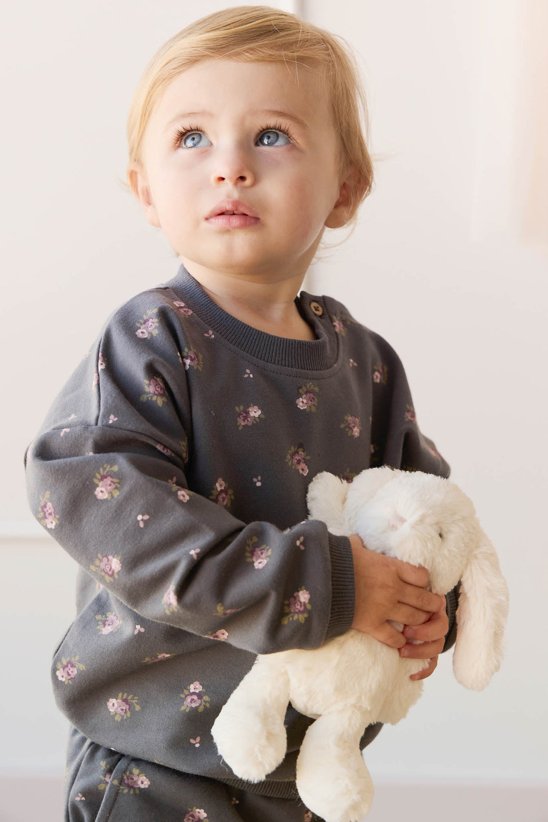 Organic Cotton Bobbie Sweatshirt - Simone Lava Childrens Top from Jamie Kay Australia