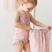 Robin Swimsuit - Mon Amour Rose Large Childrens Swimwear from Jamie Kay Australia